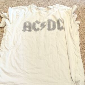 AC/DC White Long Sleeve Shirt